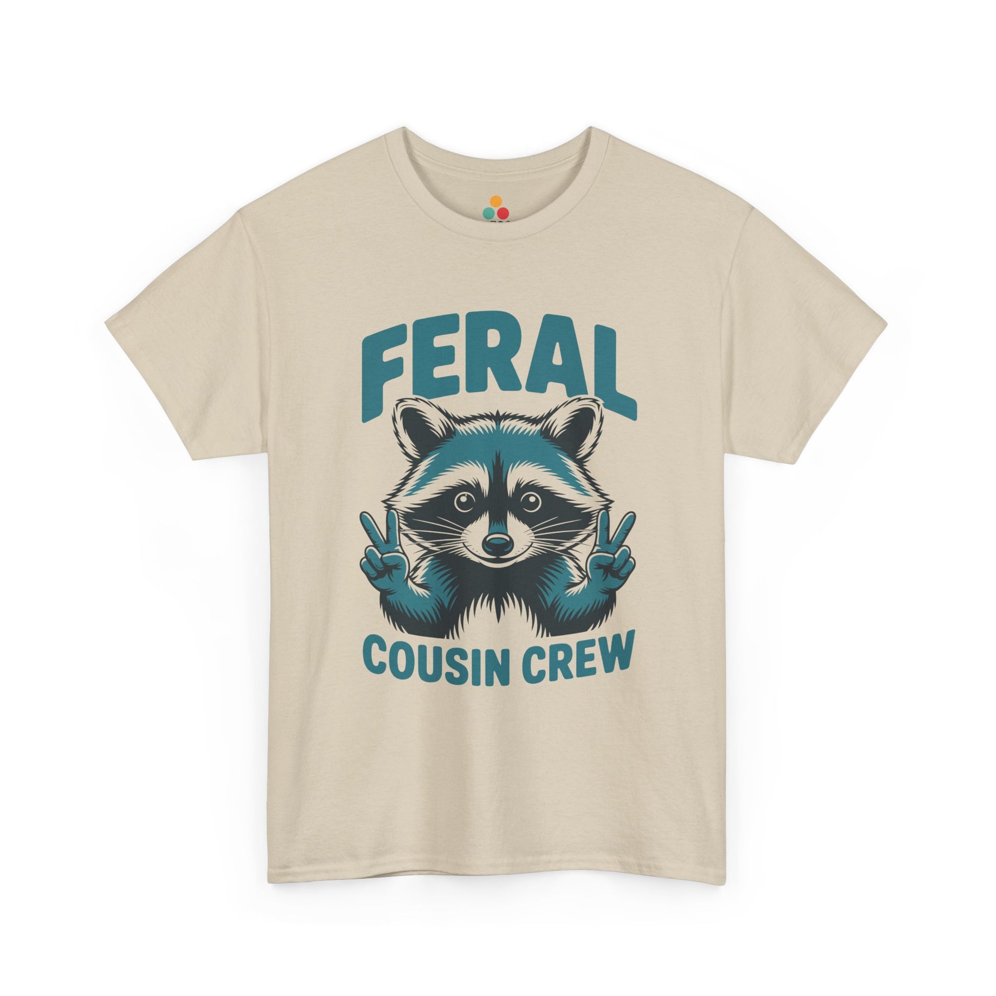 Feral Cousin Crew Raccoon Graphic T-Shirt – Funny Cousins & Family Matching Tee for Cousins | TEEZOCA 