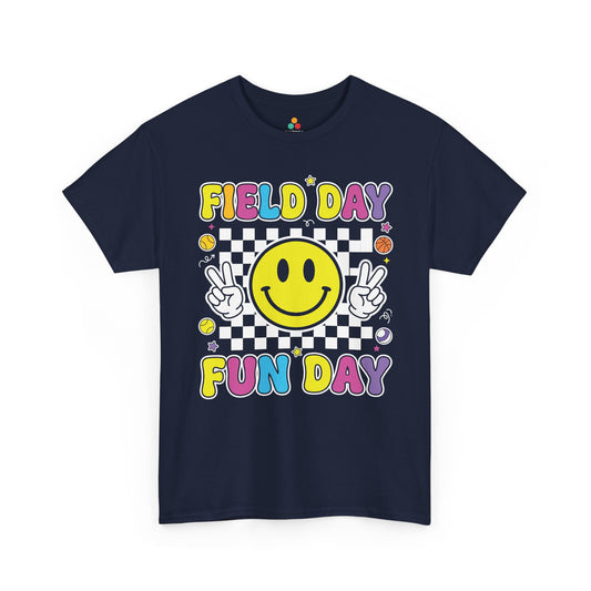 Field Day Shirts Fun Day Cute Retro Graphic T-shirt for Teachers | TEEZOCA 