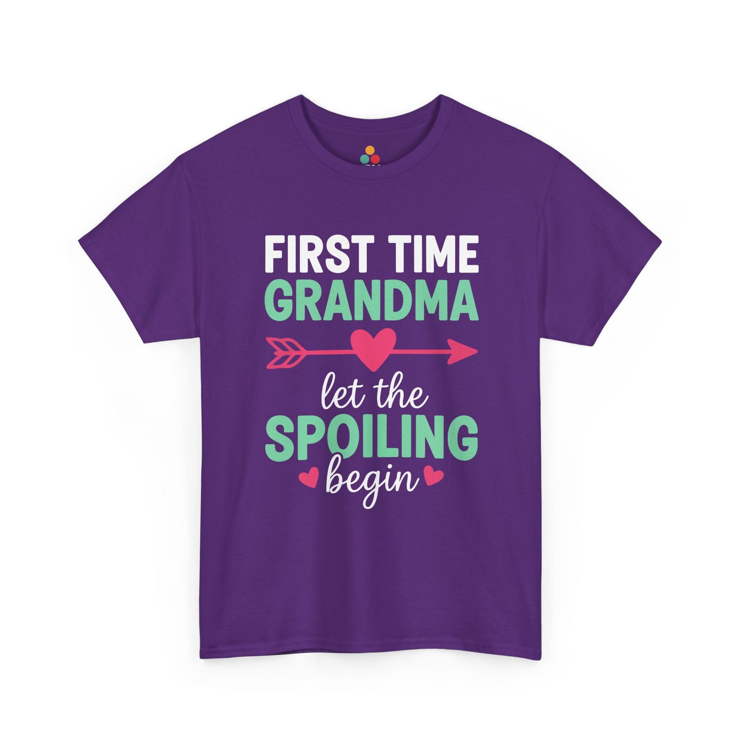 First Time Grandma Let The Spoiling Begin Purple T-Shirt – New Nana Gift | TEEZOCA 