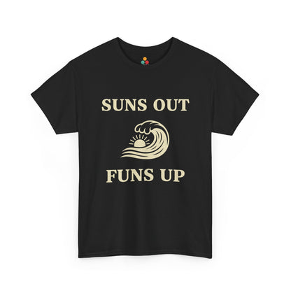 Suns Out Funs Up T-Shirt – Retro Summer Wave Surfing Gift | TEEZOCA 