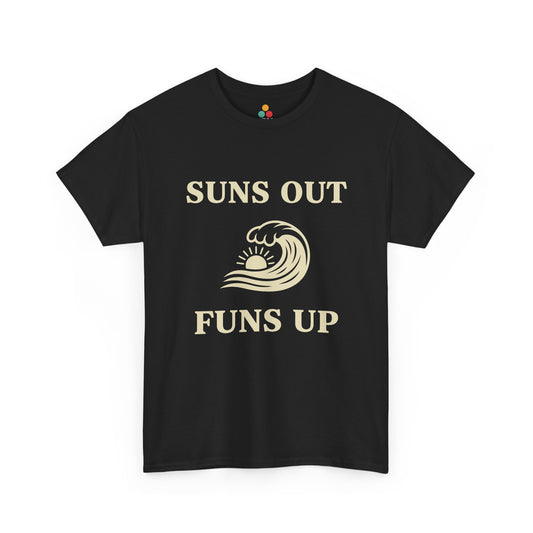 Suns Out Funs Up T-Shirt – Retro Summer Wave Surfing Gift | TEEZOCA 