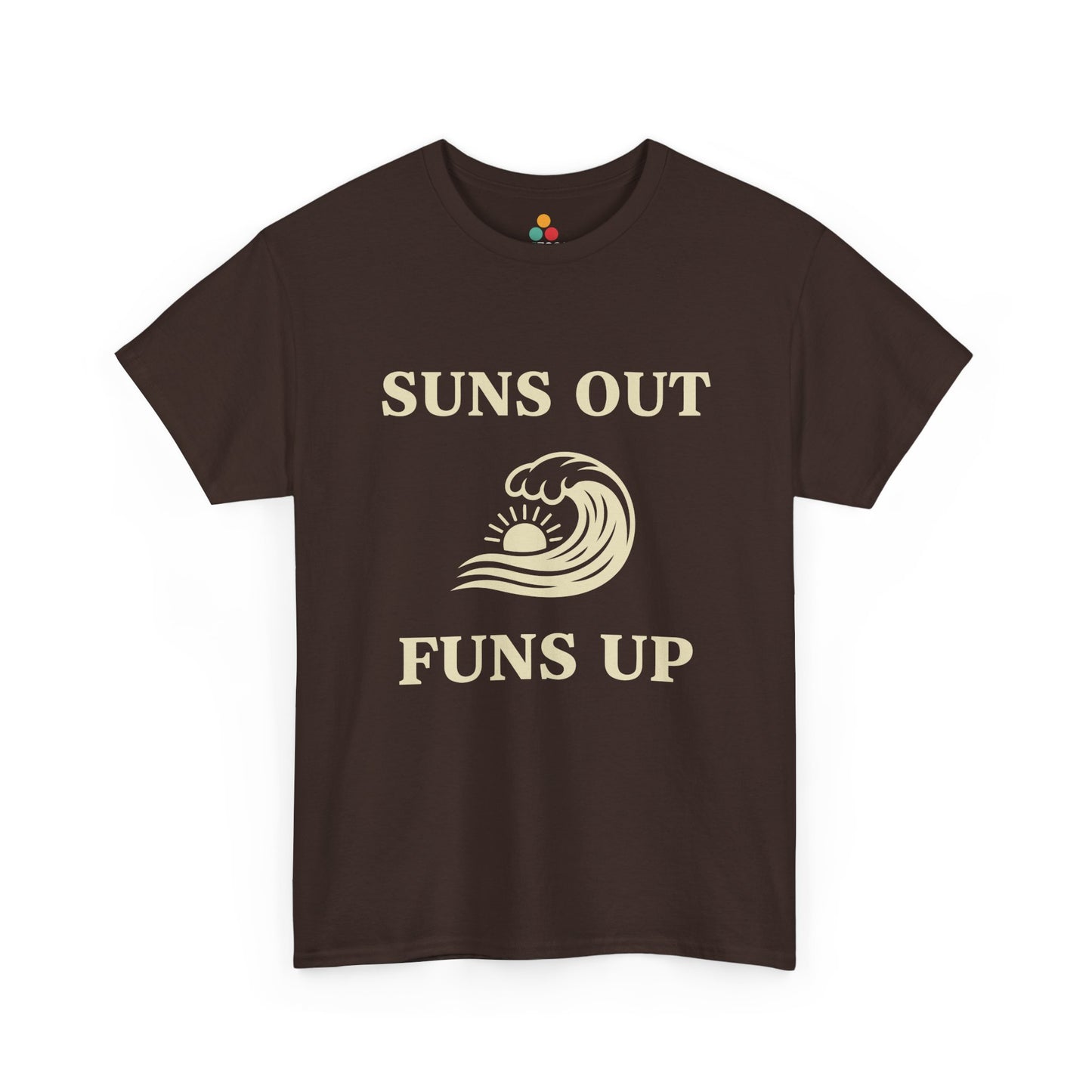 Suns Out Funs Up T-Shirt – Retro Summer Wave Surfing Gift | TEEZOCA 