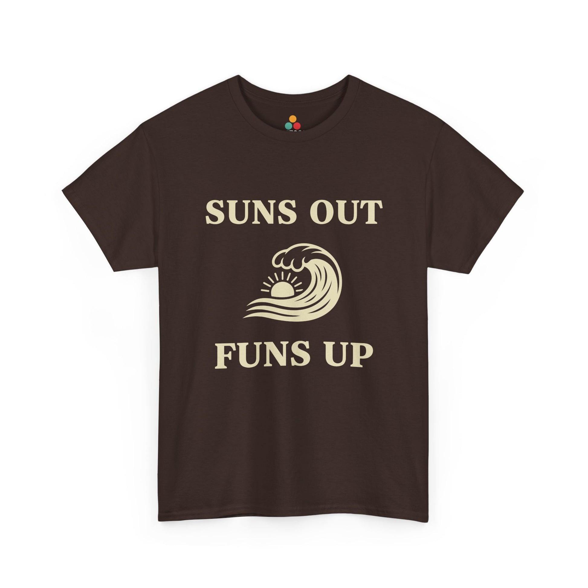 Suns Out Funs Up T-Shirt – Retro Summer Wave Surfing Gift | TEEZOCA 