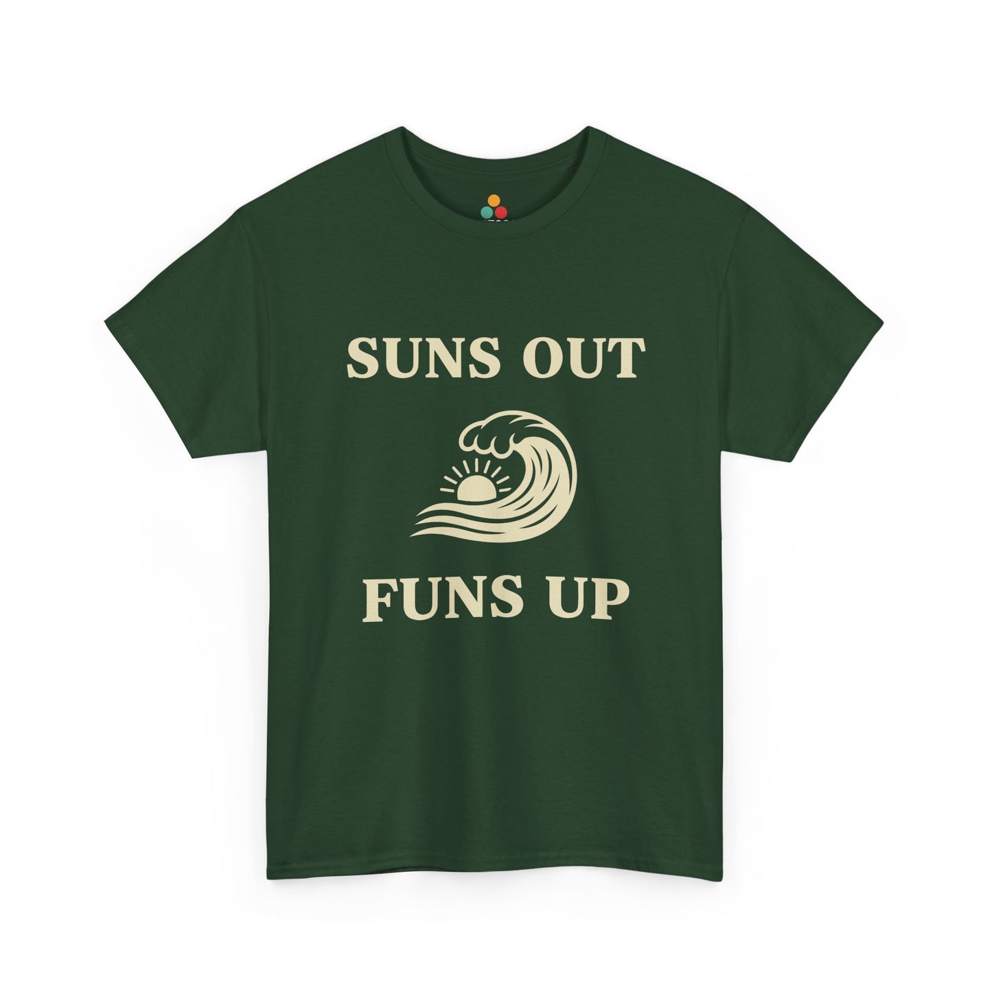 Suns Out Funs Up T-Shirt – Retro Summer Wave Surfing Gift | TEEZOCA 