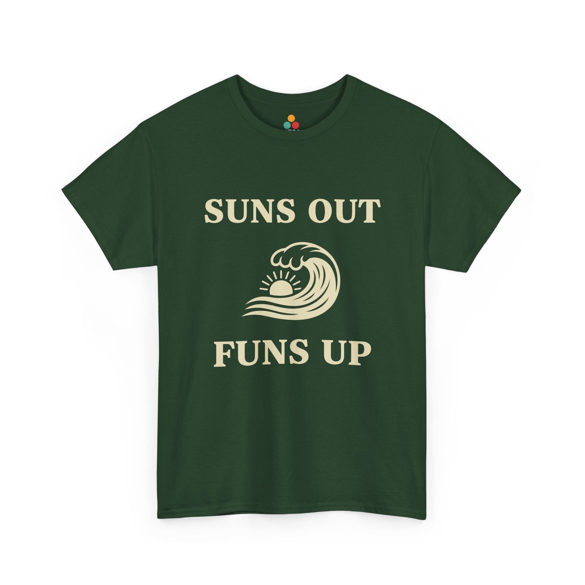 Suns Out Funs Up T-Shirt – Retro Summer Wave Surfing Gift | TEEZOCA 