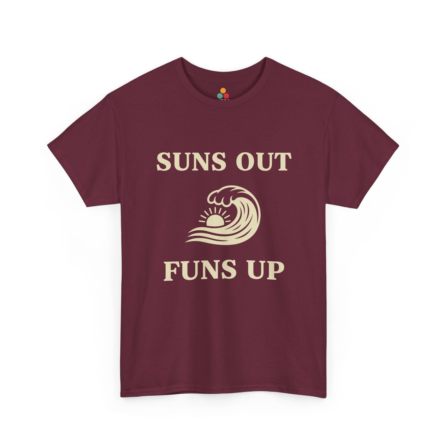 Suns Out Funs Up T-Shirt – Retro Summer Wave Surfing Gift | TEEZOCA 