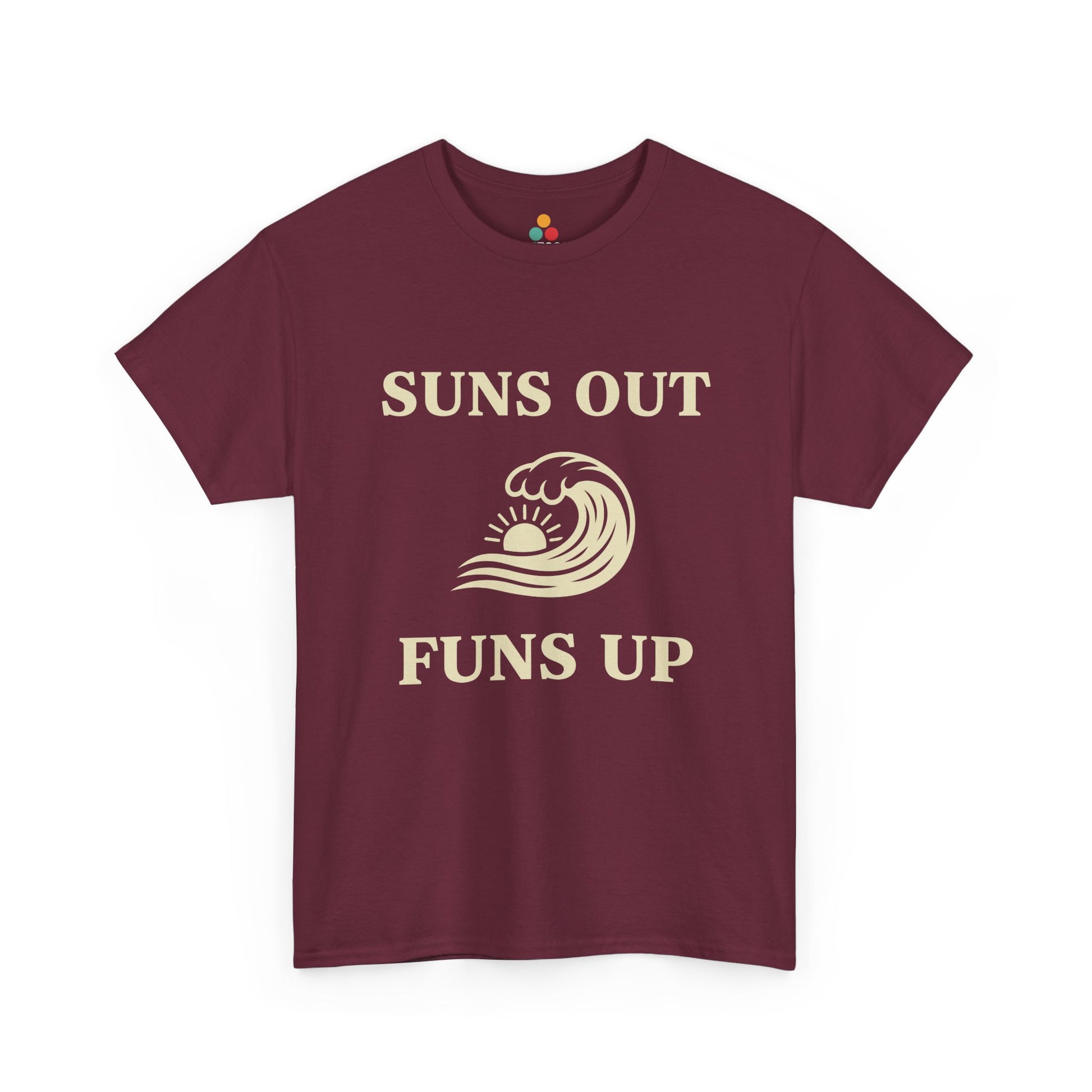 Suns Out Funs Up T-Shirt – Retro Summer Wave Surfing Gift | TEEZOCA 
