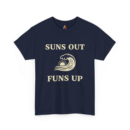 Suns Out Funs Up T-Shirt – Retro Summer Wave Surfing Gift | TEEZOCA 