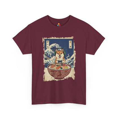 Gamer Shiba Inu Sushi Wave T-Shirt – Japanese Aesthetic Gaming | TEEZOCA 