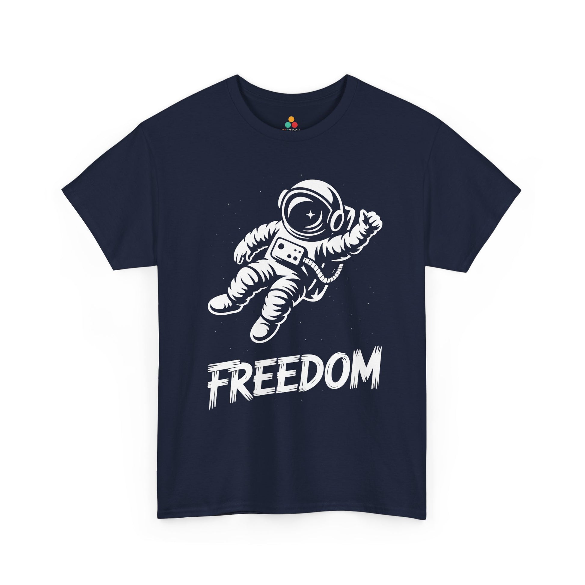 Freedom Astronaut Space Graphic Unisex T-shirt | TEEZOCA 
