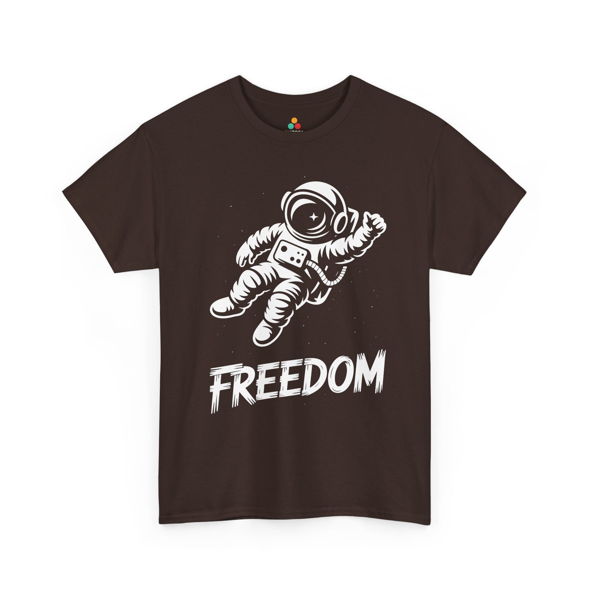 Freedom Astronaut Space Graphic Unisex T-shirt | TEEZOCA 