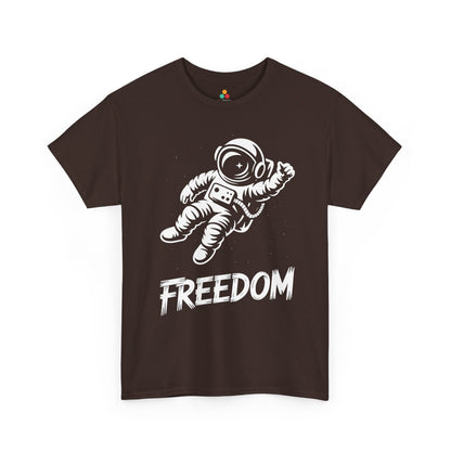 Freedom Astronaut Space Graphic Unisex T-shirt | TEEZOCA 