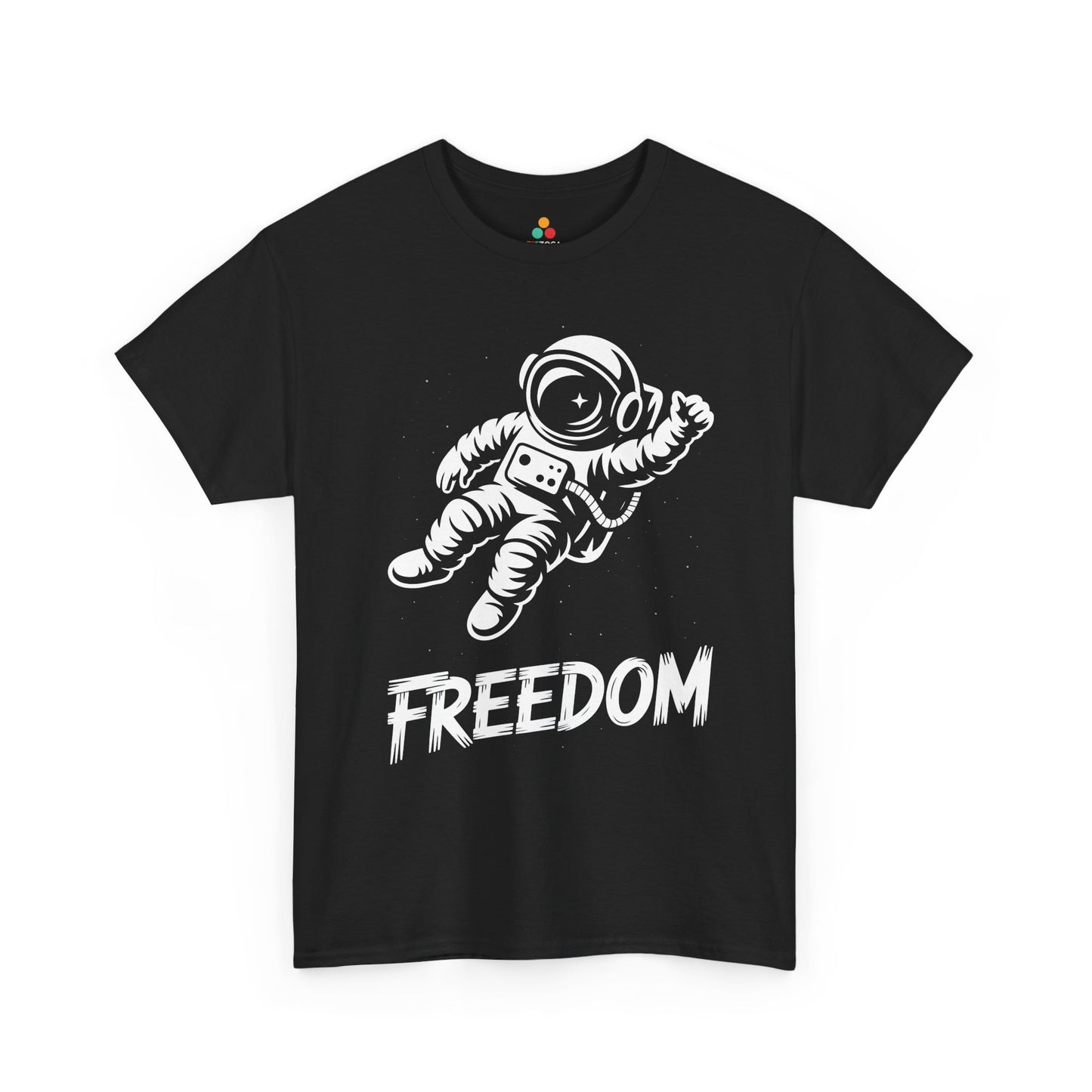 Freedom Astronaut Space Graphic Unisex T-shirt | TEEZOCA 
