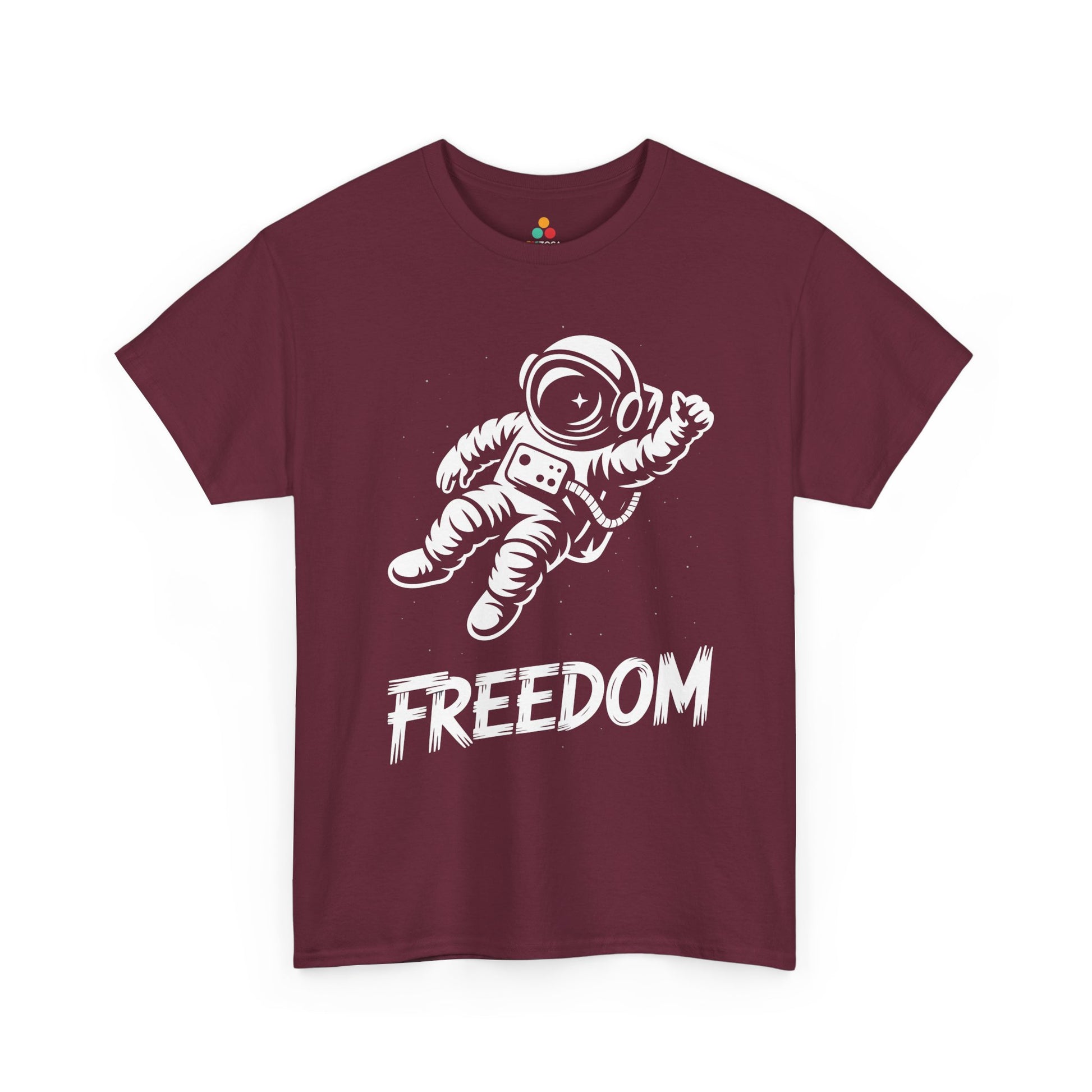 Freedom Astronaut Space Graphic Unisex T-shirt | TEEZOCA 