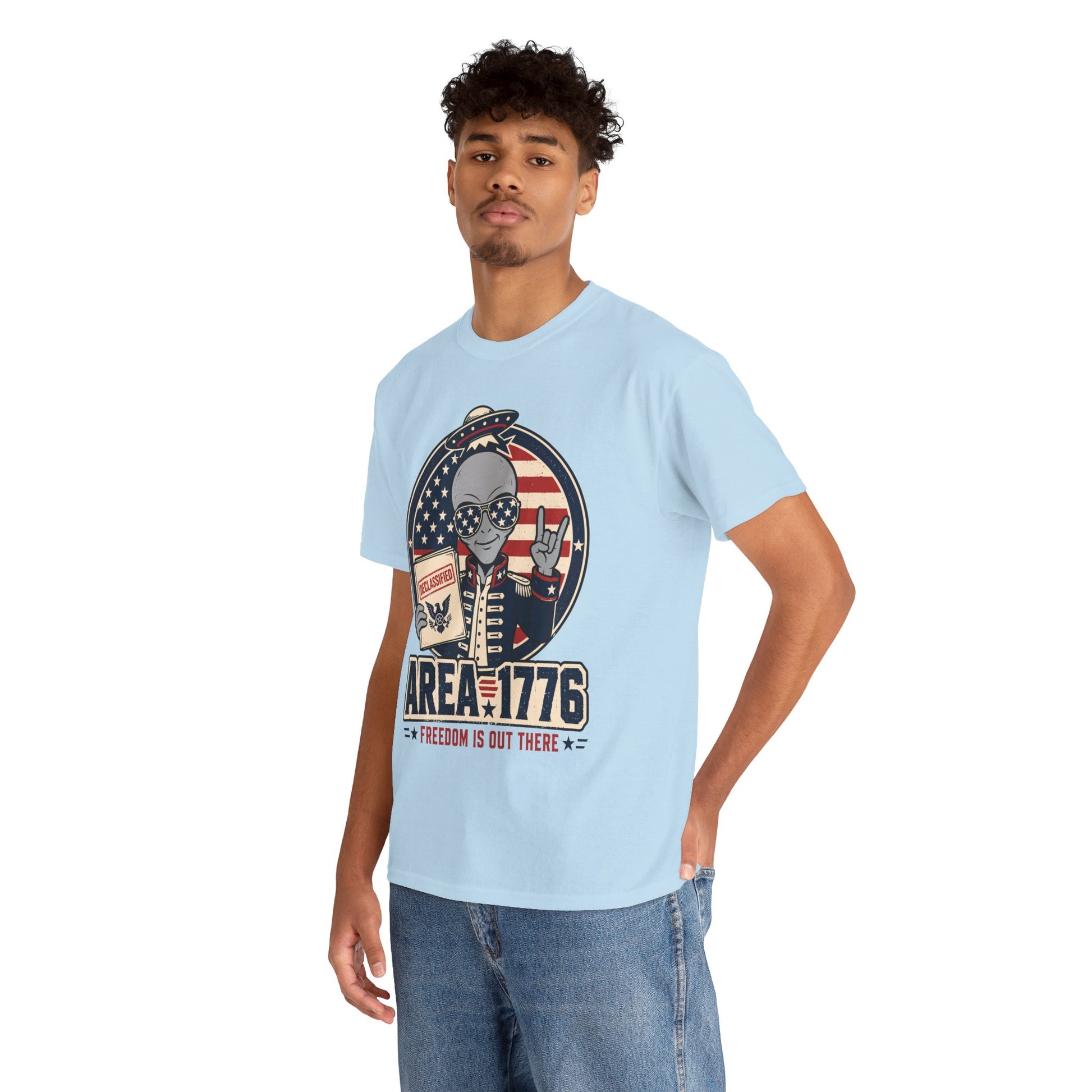 Freedom Shirt 4th of July T-shirt - TEEZOCA Area 1776 UFO Gift
