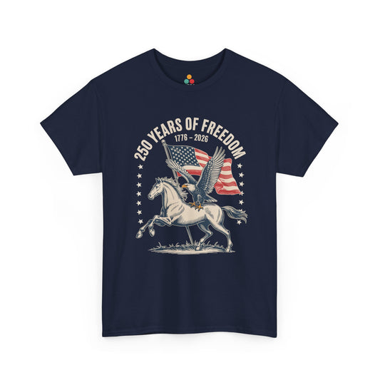 Freedom Shirt — Vintage 250 Years of Freedom Western Horse T-shirt | TEEZOCA 