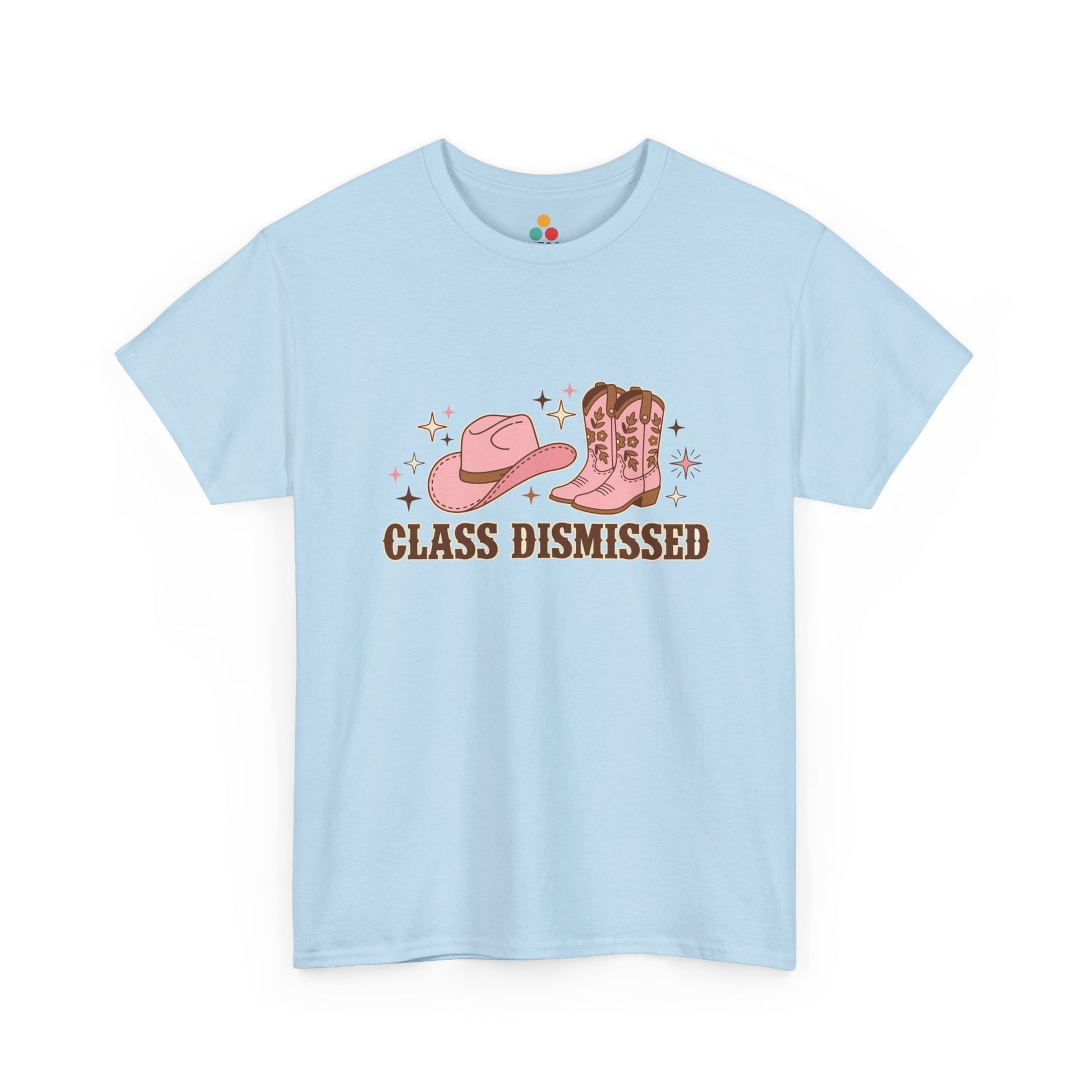 Class Dismissed Western Cowgirl T-Shirt – Pink Boots And Hat Teacher Gift | TEEZOCA 