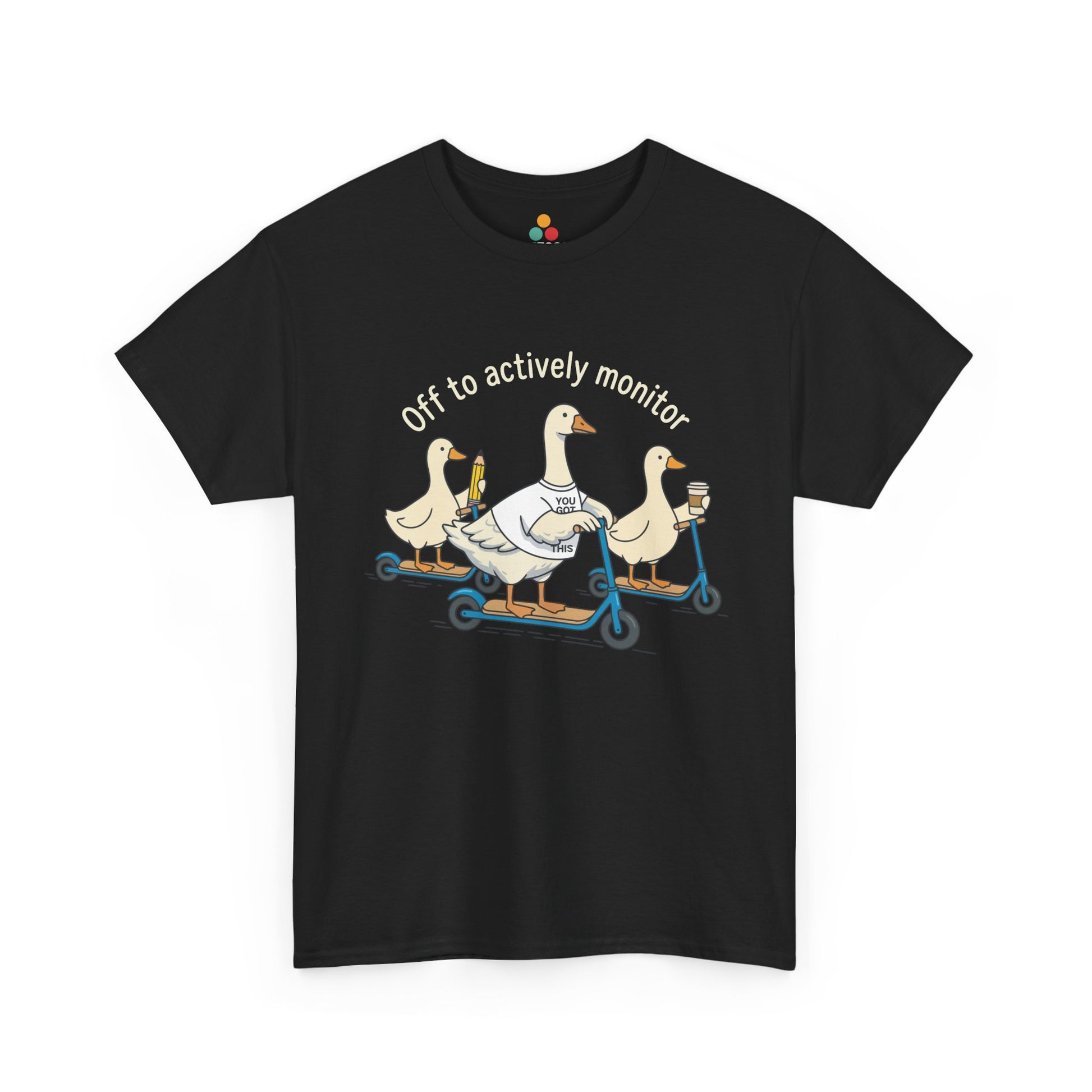 Off to Actively Monitor T-Shirt – Funny Goose Testing Day Teacher Tee | TEEZOCA 