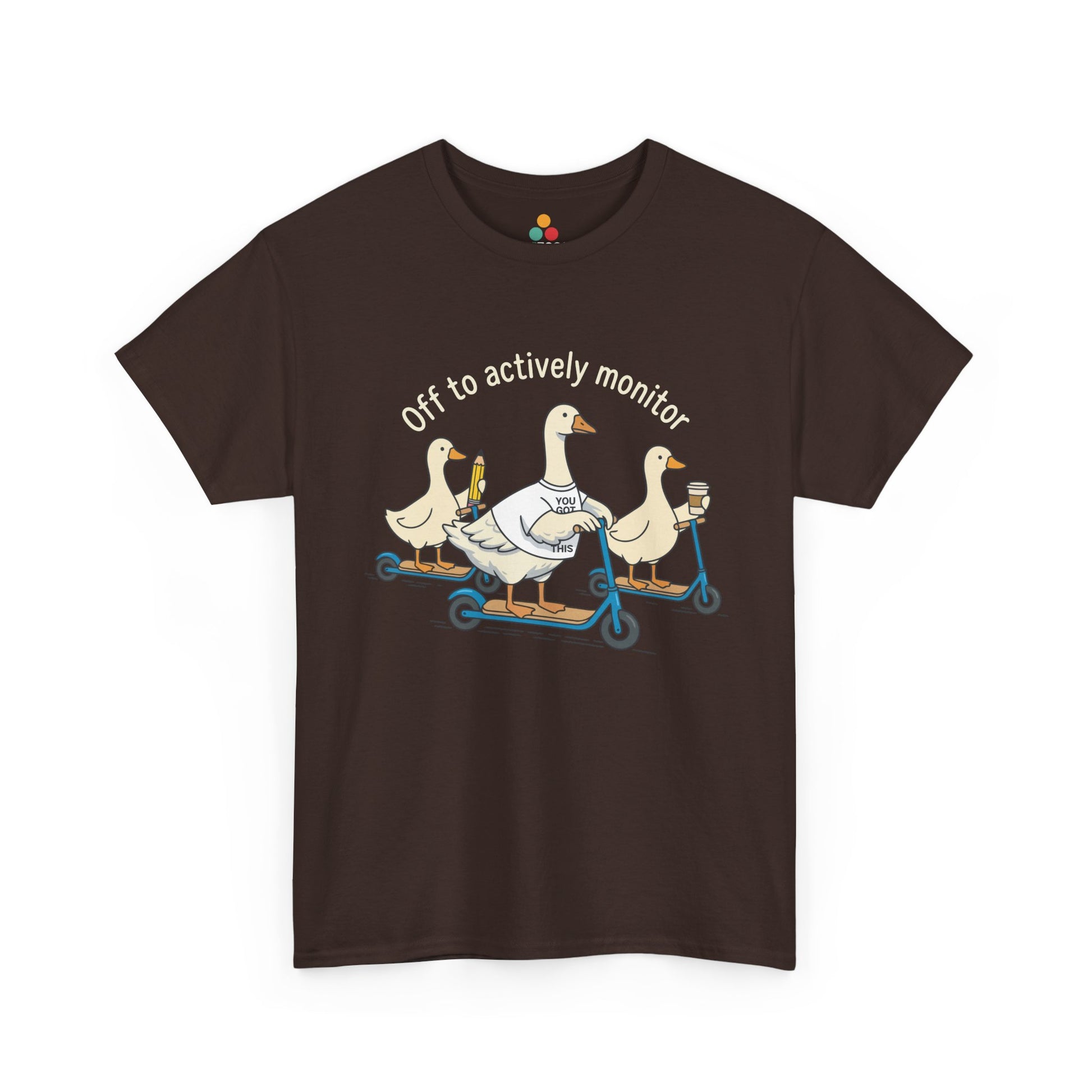 Off to Actively Monitor T-Shirt – Funny Goose Testing Day Teacher Tee | TEEZOCA 