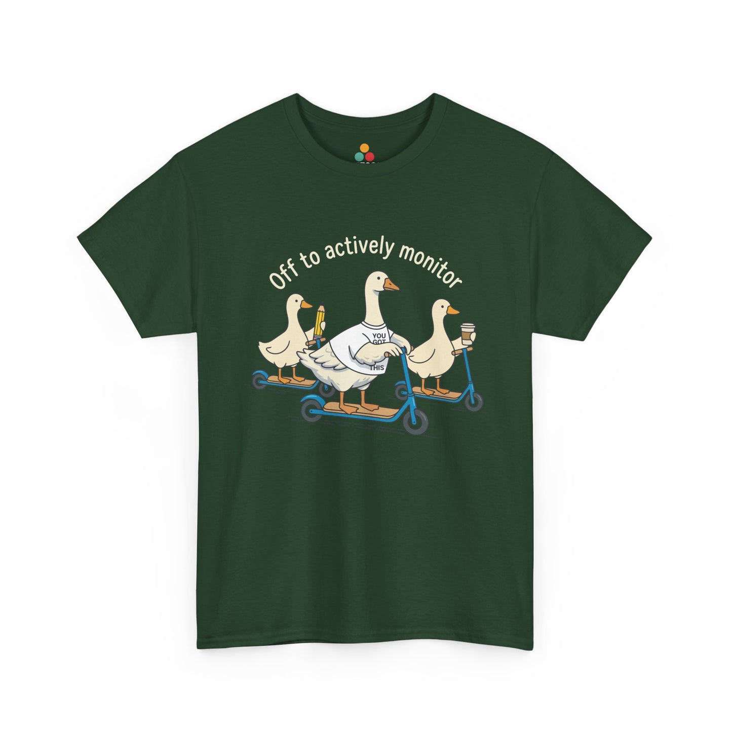 Off to Actively Monitor T-Shirt – Funny Goose Testing Day Teacher Tee | TEEZOCA 