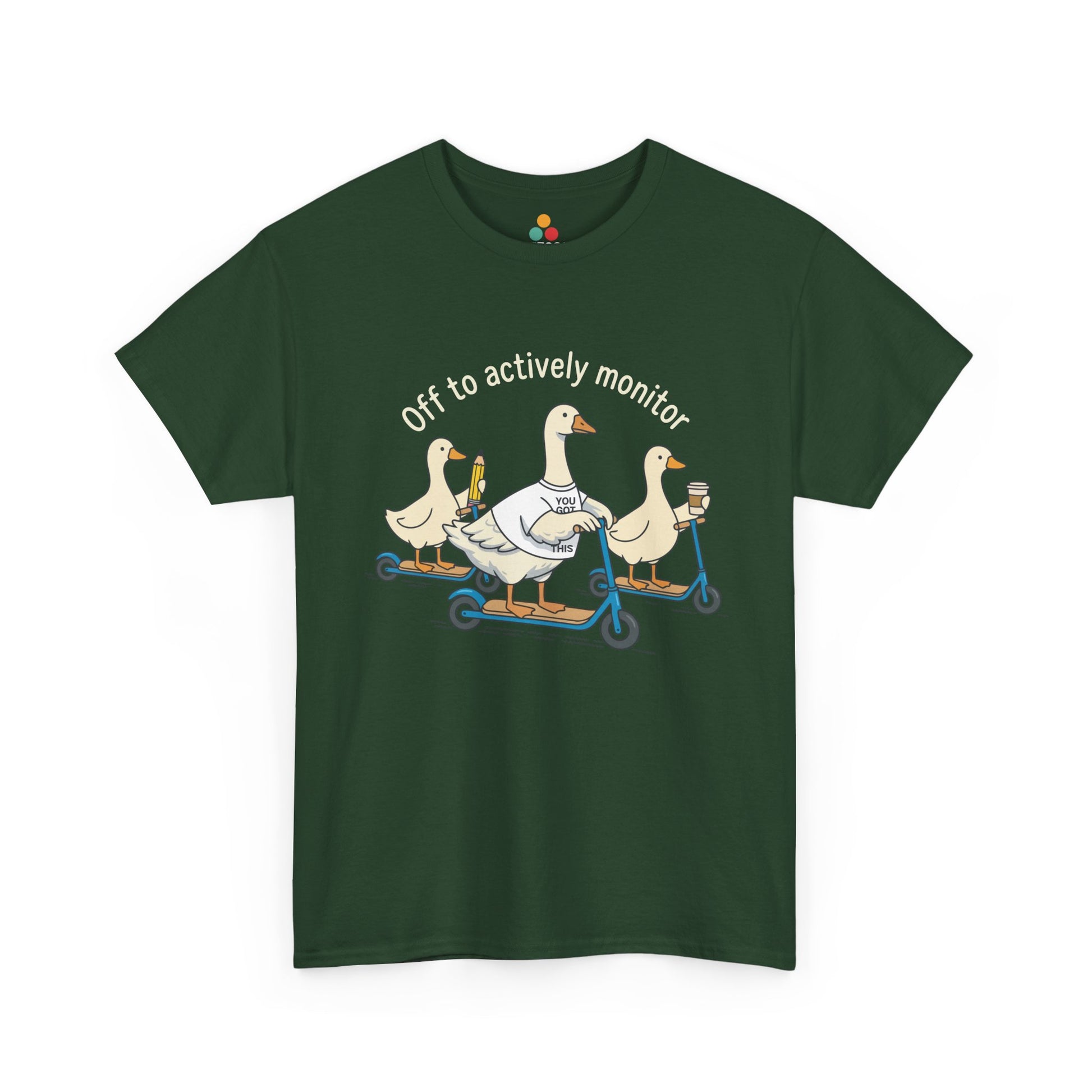 Off to Actively Monitor T-Shirt – Funny Goose Testing Day Teacher Tee | TEEZOCA 