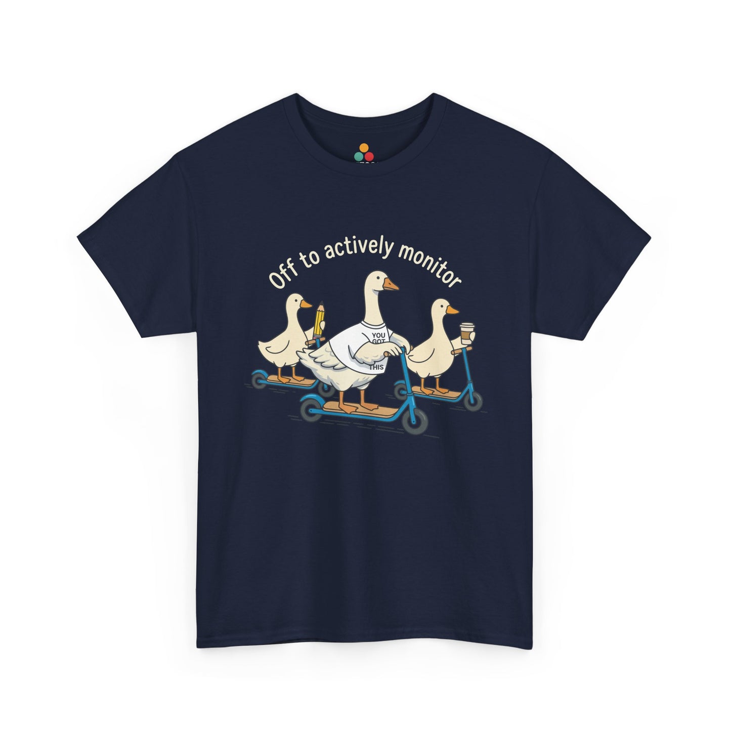 Off to Actively Monitor T-Shirt – Funny Goose Testing Day Teacher Tee | TEEZOCA 