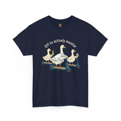 Off to Actively Monitor T-Shirt – Funny Goose Testing Day Teacher Tee | TEEZOCA 