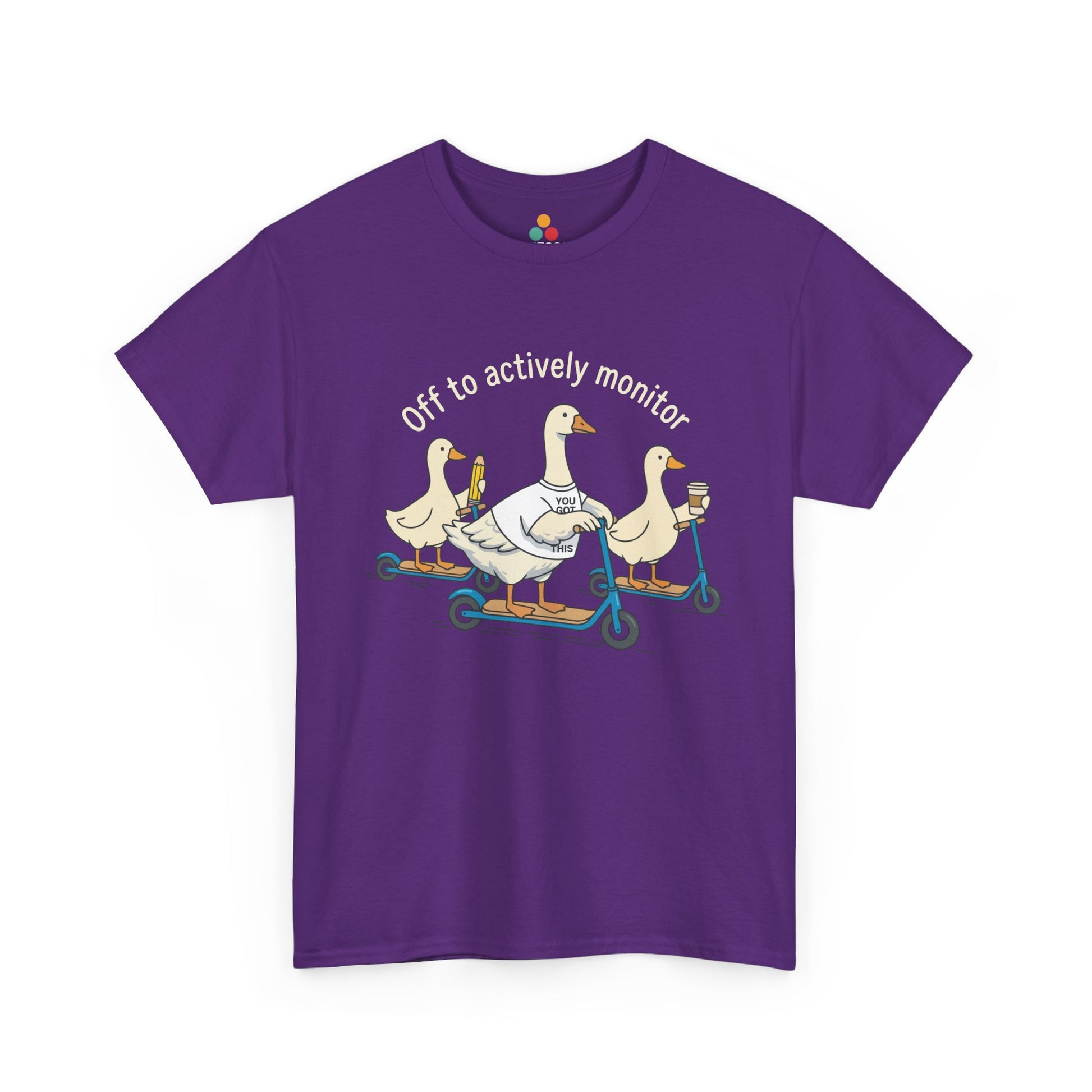 Off to Actively Monitor T-Shirt – Funny Goose Testing Day Teacher Tee | TEEZOCA 