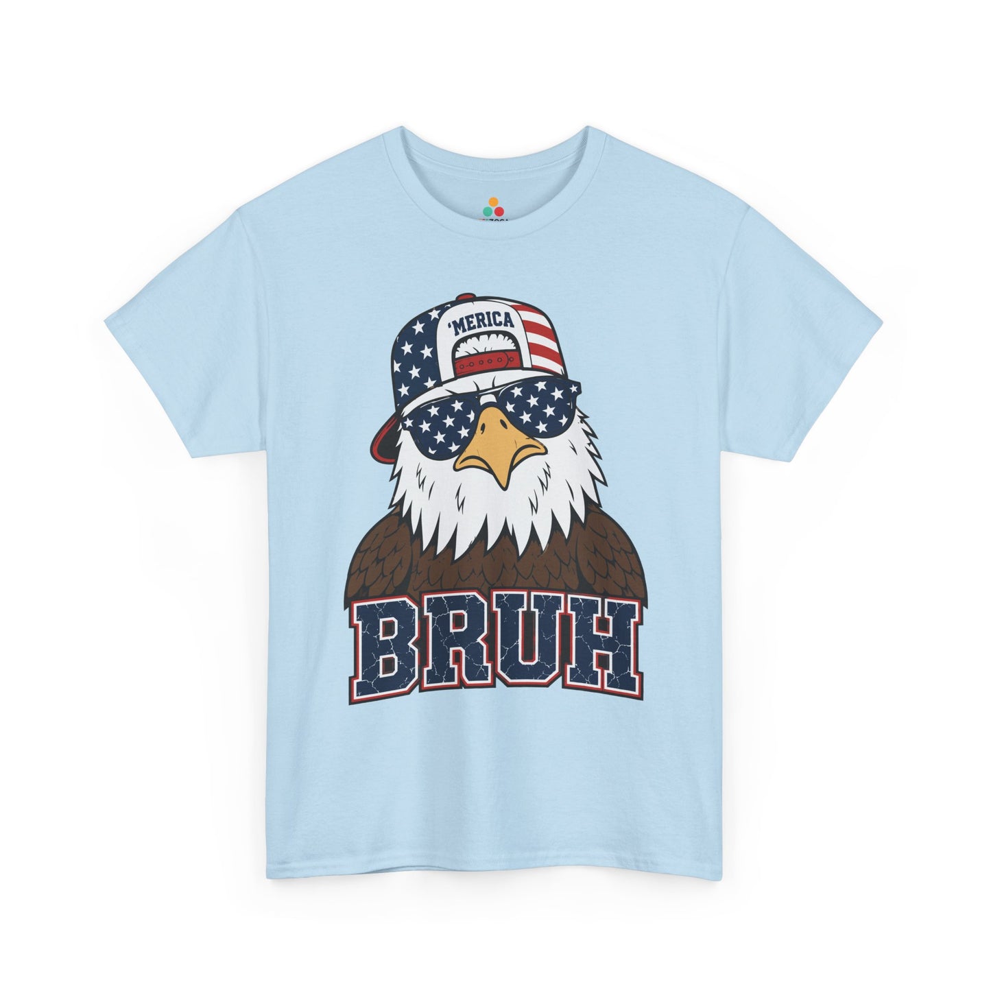 Funny 4th of July Shirt, Merica Eagle Bruh Unisex T-shirt | TEEZOCA 