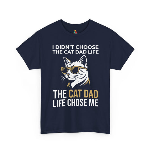 Funny Cat Dad Life Quote Graphic Unisex T-shirt Gift for Cat Lovers | TEEZOCA 