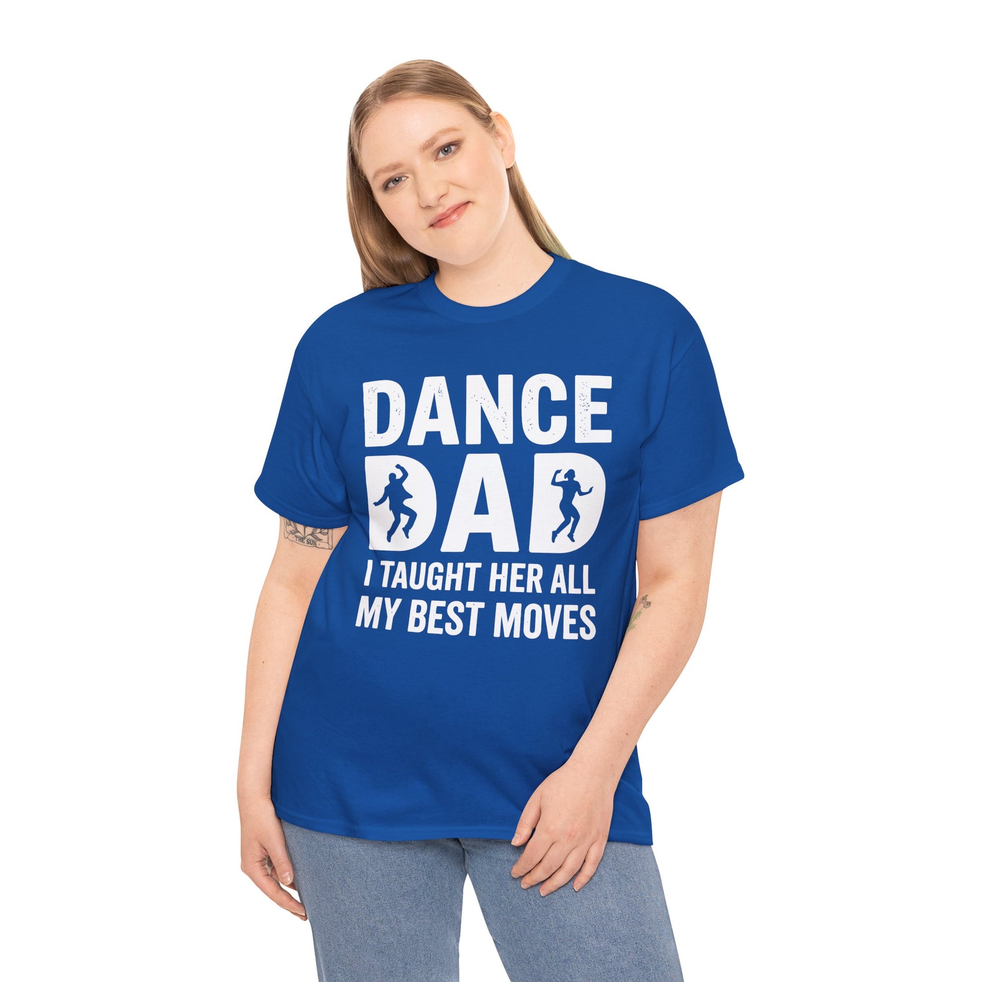 Funny Dance Dad Shirt Father Daughter Gift Unisex T-shirt Idea | TEEZOCA Unisex T-shirt made as a dance dad shirt with father daughter dancing theme and funny best moves quote.
