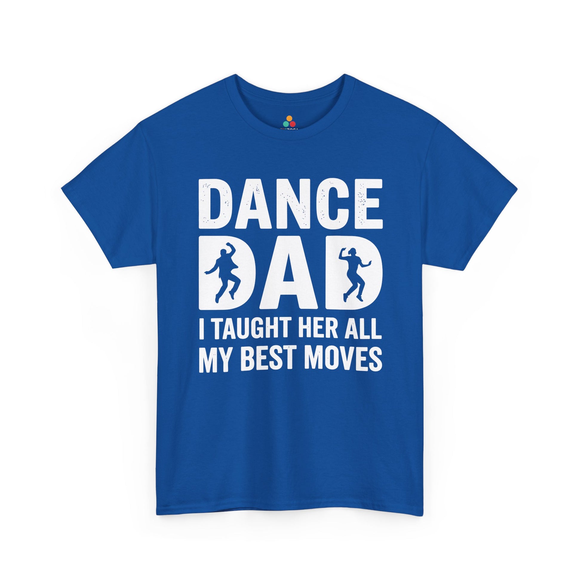 Funny Dance Dad Shirt Father Daughter Gift Unisex T-shirt Idea | TEEZOCA Unisex T-shirt with Funny Dance Dad Shirt Father Daughter Gift design and playful I taught her all my best moves message.
