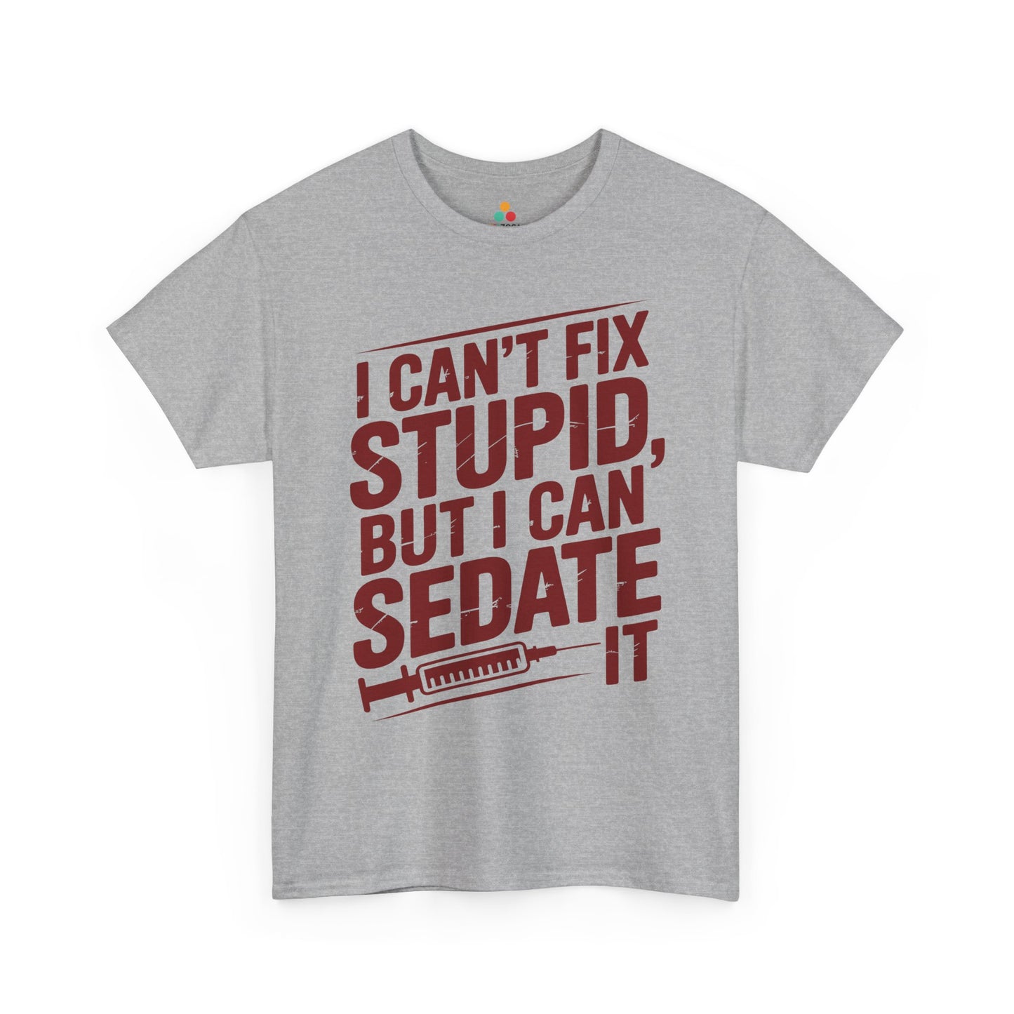 Funny Nursing Student Quote Graphic Unisex T-shirt | TEEZOCA medical humor syringe design shirt