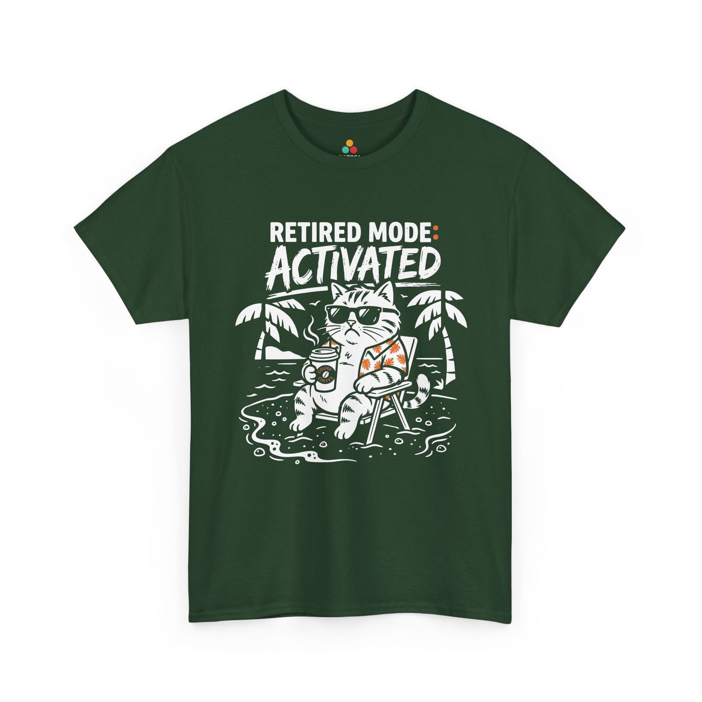 Funny Retired Cat Dad Energy Graphic Unisex T-shirt Gift | TEEZOCA 