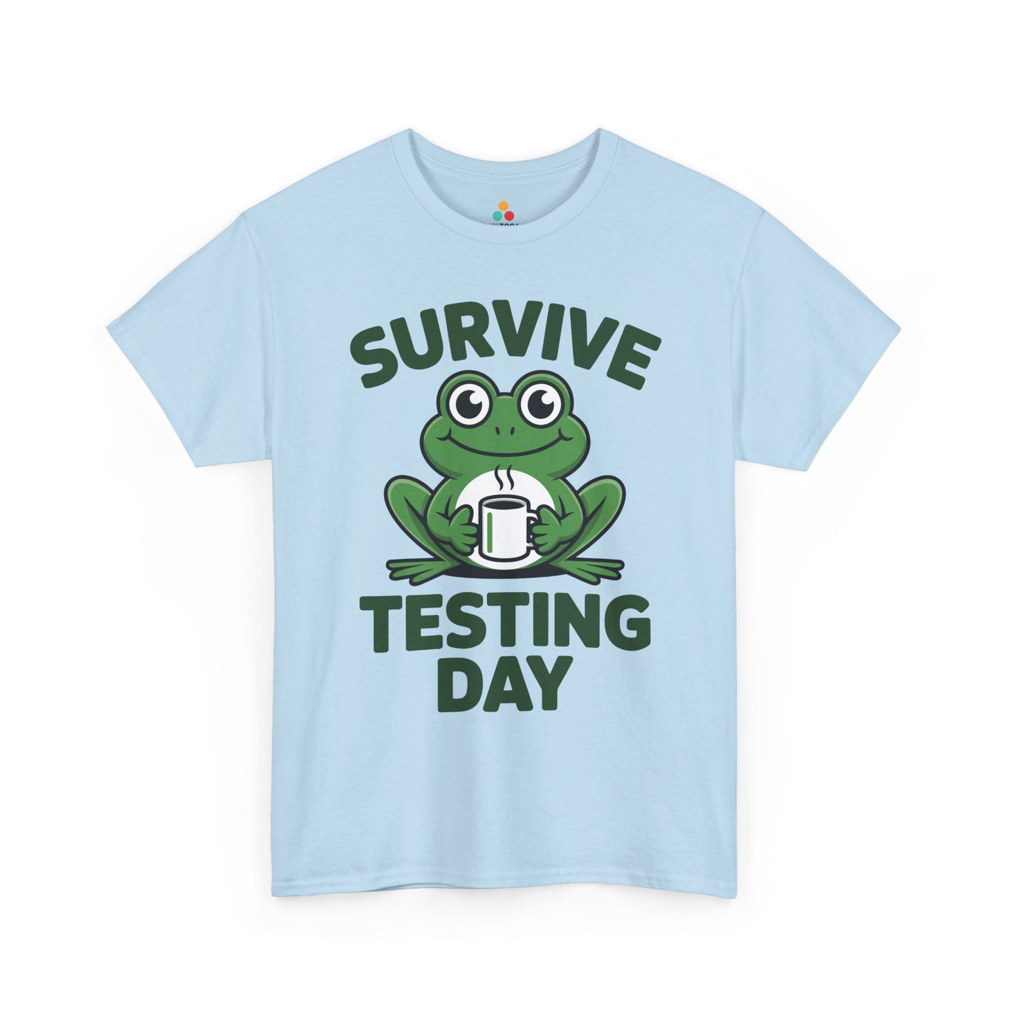 Funny Teacher Shirt State Testing Frog Coffee Unisex T-shirt | TEEZOCA 