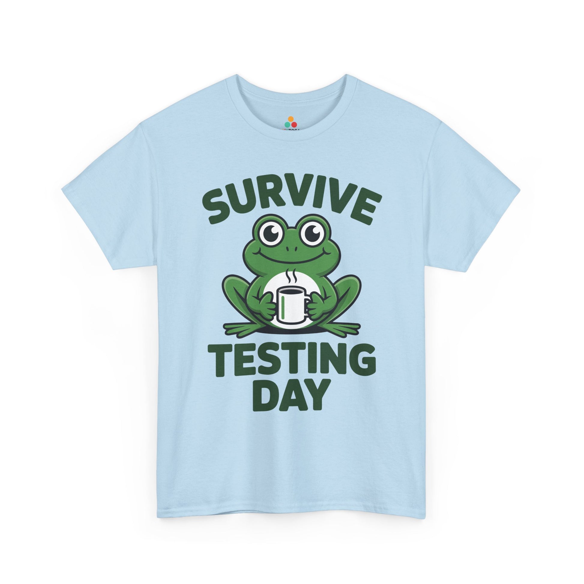 Funny Teacher Shirt State Testing Frog Coffee Unisex T-shirt | TEEZOCA 