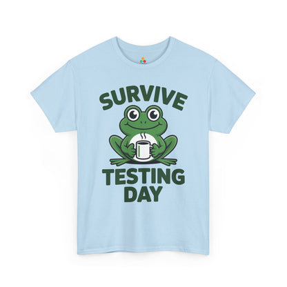 Funny Teacher Shirt State Testing Frog Coffee Unisex T-shirt | TEEZOCA 