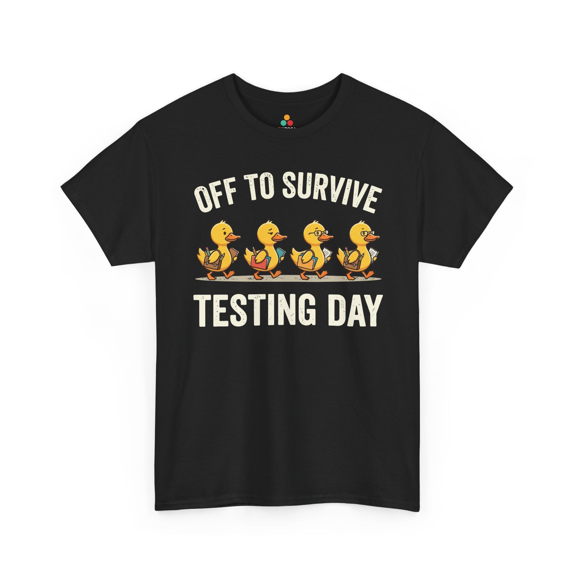 Funny Teacher Shirt Unisex T-shirt Testing Day Duck Gift Tee | TEEZOCA 