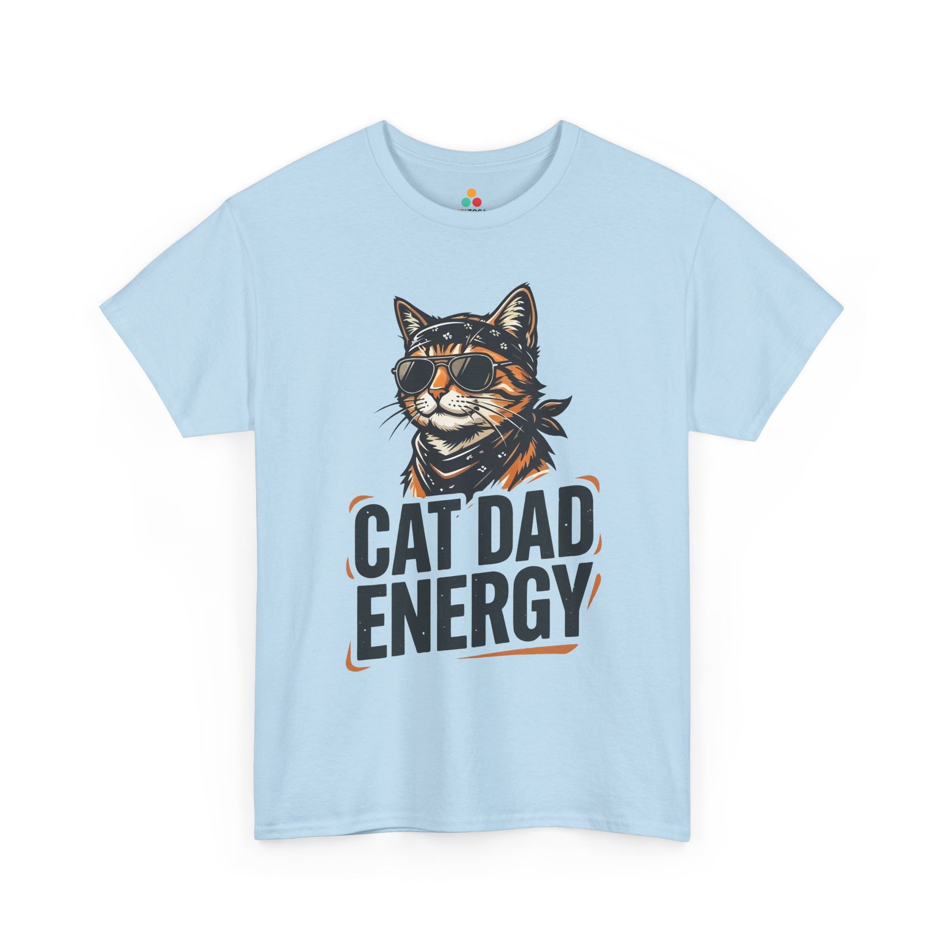 Cat Dad Energy Funny Graphic Unisex T-shirt for Cat Lovers | TEEZOCA 