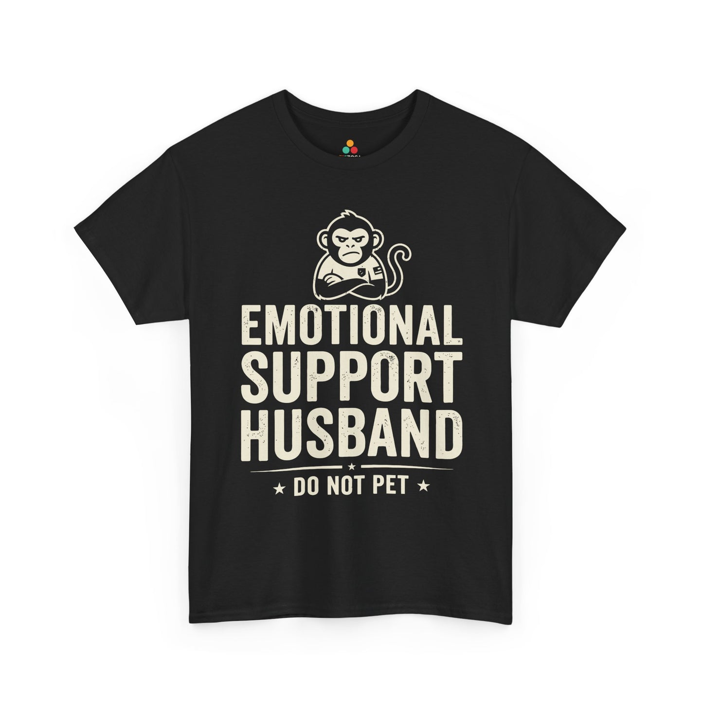 Emotional Support Husband Do Not Pet Funny Husband Unisex T-shirt | TEEZOCA 