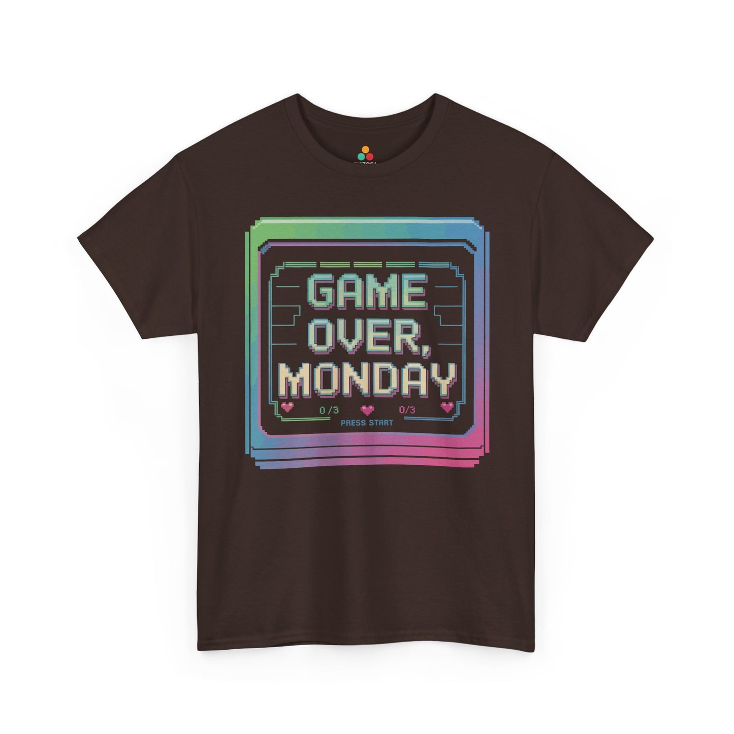 Game Over Monday Retro Gamer Humor Unisex T-shirt | TEEZOCA 