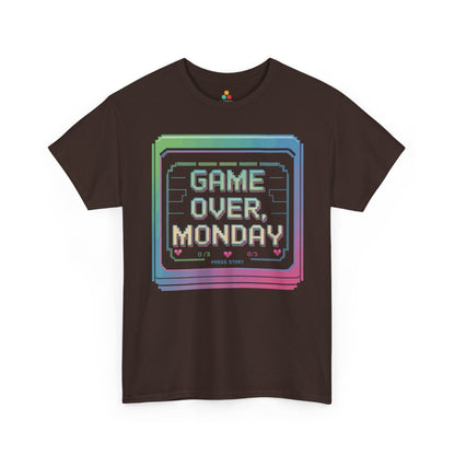 Game Over Monday Retro Gamer Humor Unisex T-shirt | TEEZOCA 