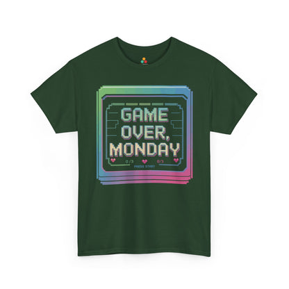 Game Over Monday Retro Gamer Humor Unisex T-shirt | TEEZOCA 