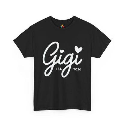 Gigi Est 2026 T-Shirt – Cute New Grandma Gift | TEEZOCA 