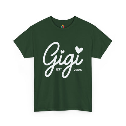 Gigi Est 2026 T-Shirt – Cute New Grandma Gift | TEEZOCA 