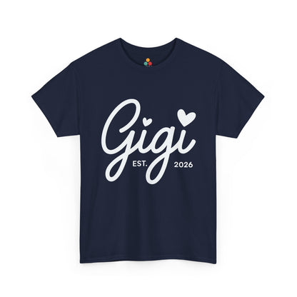 Gigi Est 2026 T-Shirt – Cute New Grandma Gift | TEEZOCA 