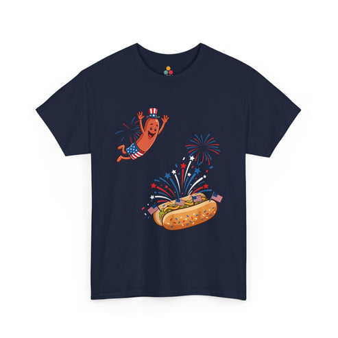 Glizzy Shirt Funny 4th of July Hot Dog T-shirt for BBQ Cookouts TEEZOCA