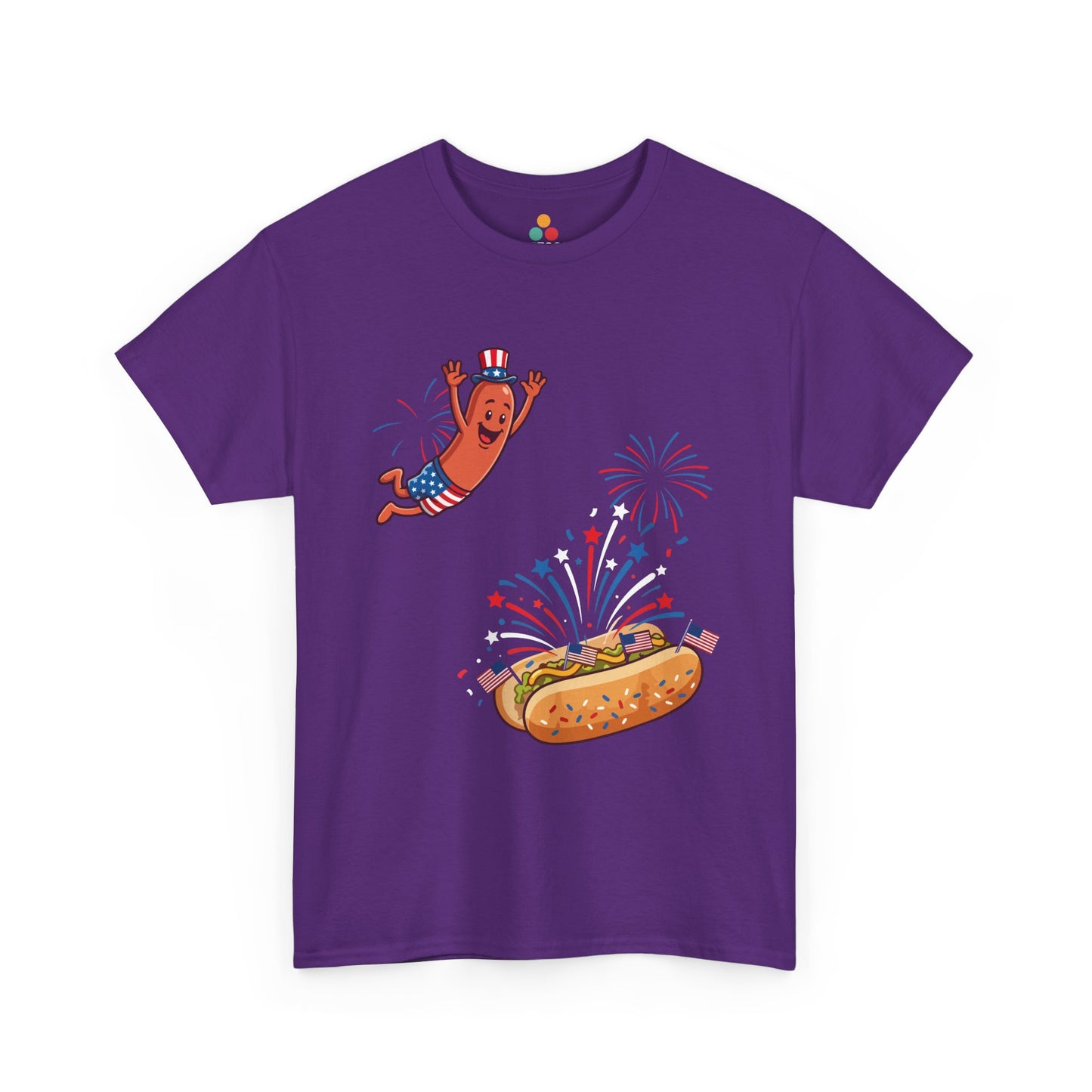 Glizzy Shirt — Funny 4th of July Hot Dog T-shirt for BBQ Cookouts | TEEZOCA T-shirt shows a Glizzy Shirt with a Rocket Hot Dog Shirt gag and funny 4th of July hot dog artwork.
