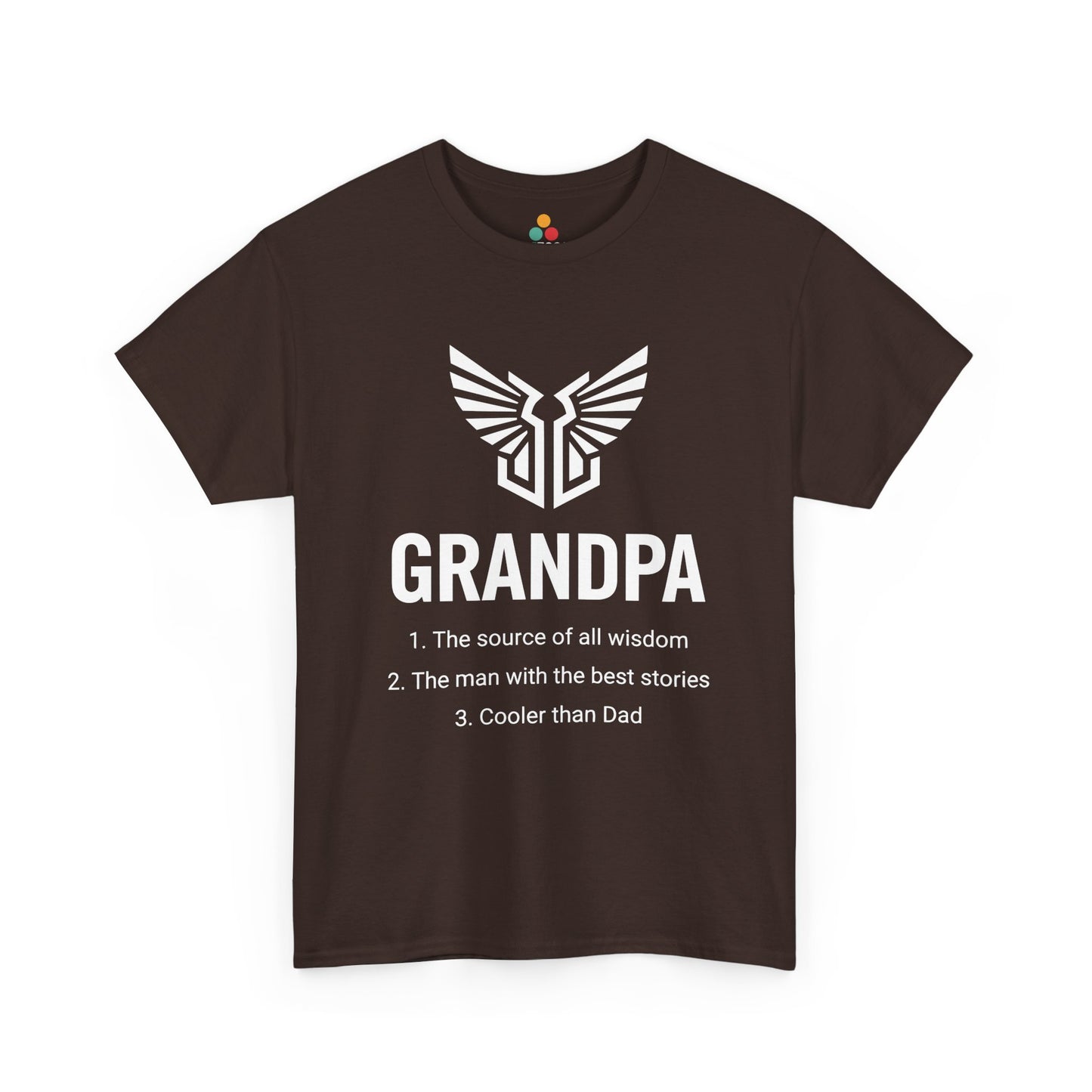 Grandpa Definition Brown T-Shirt – Funny Gift for Grandfather | TEEZOCA 