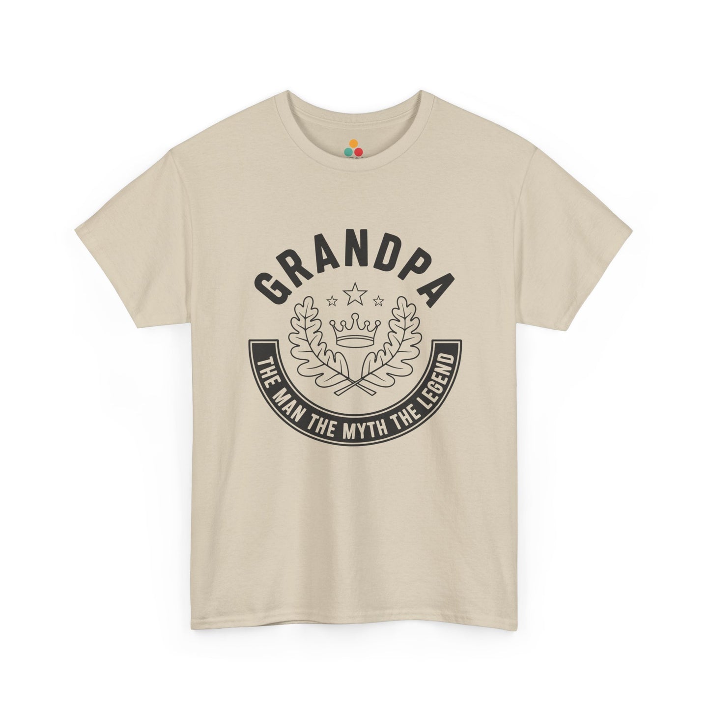 Grandpa The Man The Myth The Legend beige T-Shirt – Vintage Grandfather Gift | TEEZOCA 